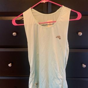 teal tracksmith singlet